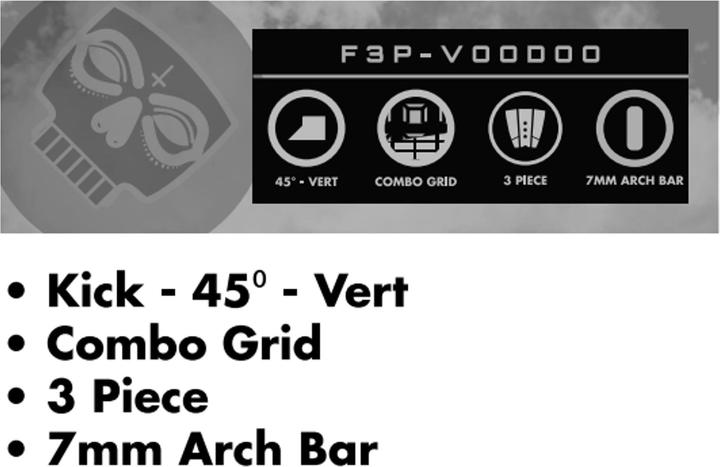 Produktbild Futures Traction Pad Surfboard Footpad 3pc Voodoo