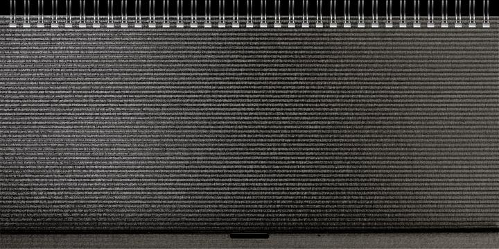 Desk calendar. 2025 087060905 1W/2S black ML 28x12cm (Special, German, French, English, Italian)