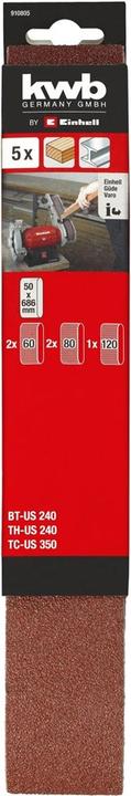 Image du produit Einhell Kit de bandes abrasives (60, 80, 100)