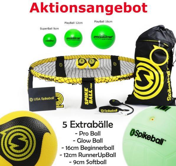 IQ Sport Roundnet, Bounceball Pro Set inkl. 5 Extrabällen