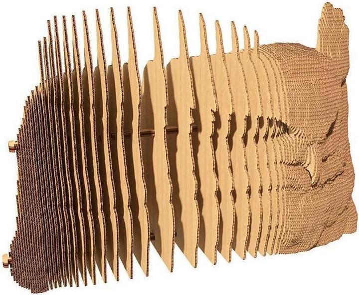 Actual product image Cartonic Owl - 3D cardboard model