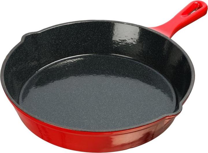 Immagine prodotto padella in ghisa smaltata, 25 cm, rosso (25 cm, Padella per friggere, Ghisa)