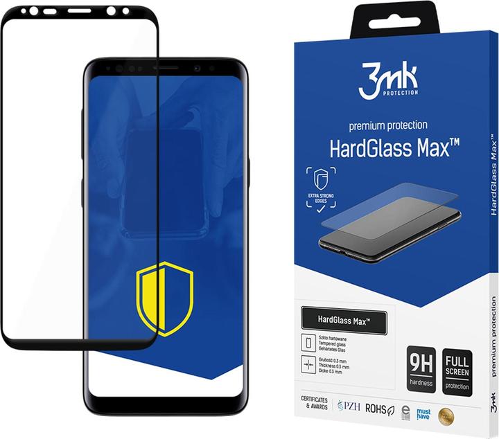 Actual product image 3MK Hardglass Max screen protector (1 Piece, Samsung Galaxy S9)