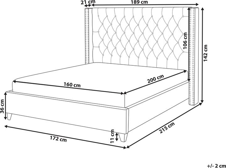 Actual product image Beliani Lubbon (160 x 200 cm)