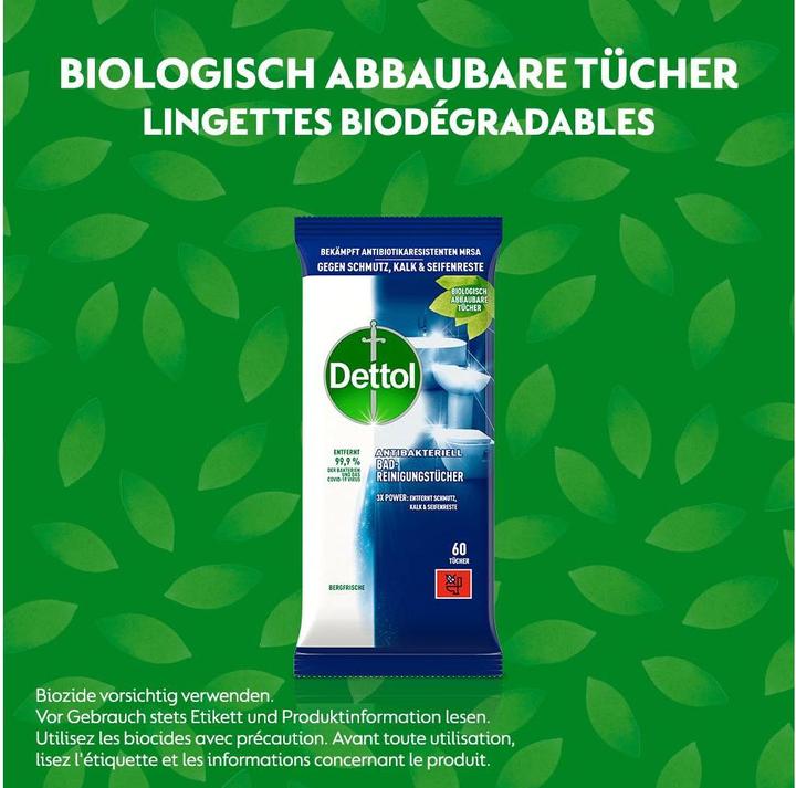 Actual product image Dettol Bathroom cleaning cloths