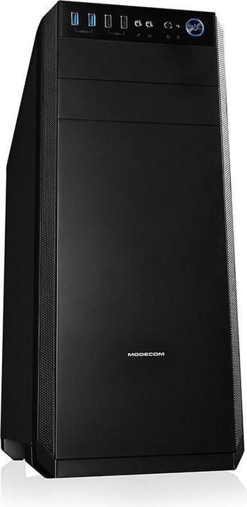 Actual product image Modecom Oberon Pro Midi Tower Black - Midi/Minitower (ATX, mATX, Mini-ITX)