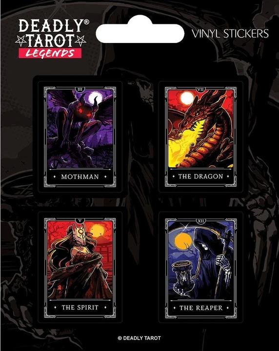 Actual product image Deadly Tarot Sheet with stickers Legends Vinyl 4-pack set