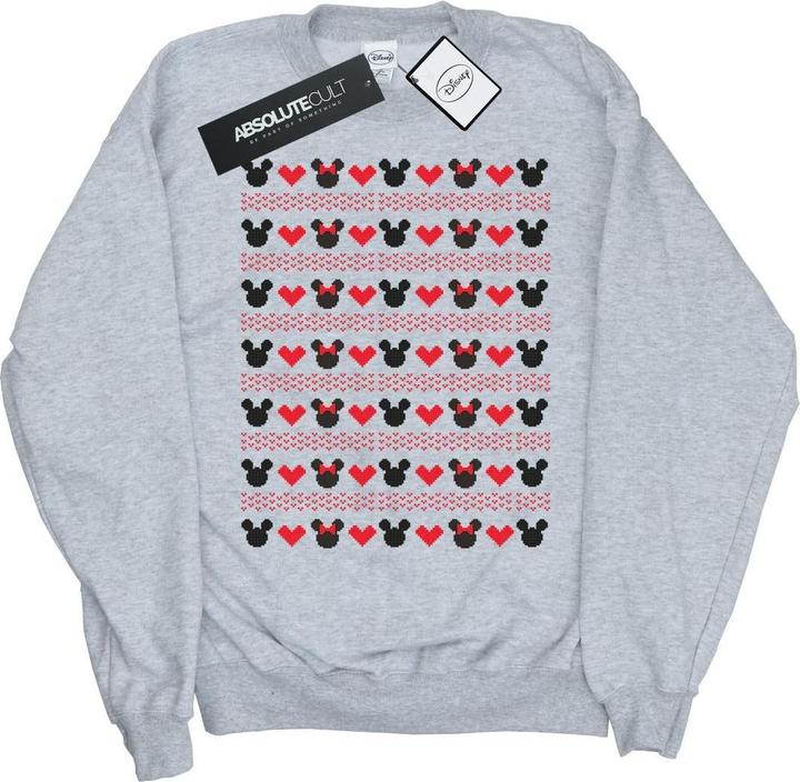 Produktbild Disney Mickey And Minnie Christmas Hearts Sweatshirt Mädchen (140, 146)