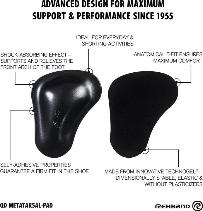 Actual product image Rehband QD Metatarsal Pads w. Technogel® (L)