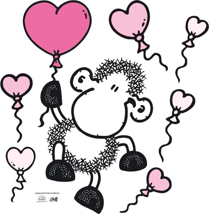 Actual product image Sheepworld Sheep with balloons (60 x 61 cm)