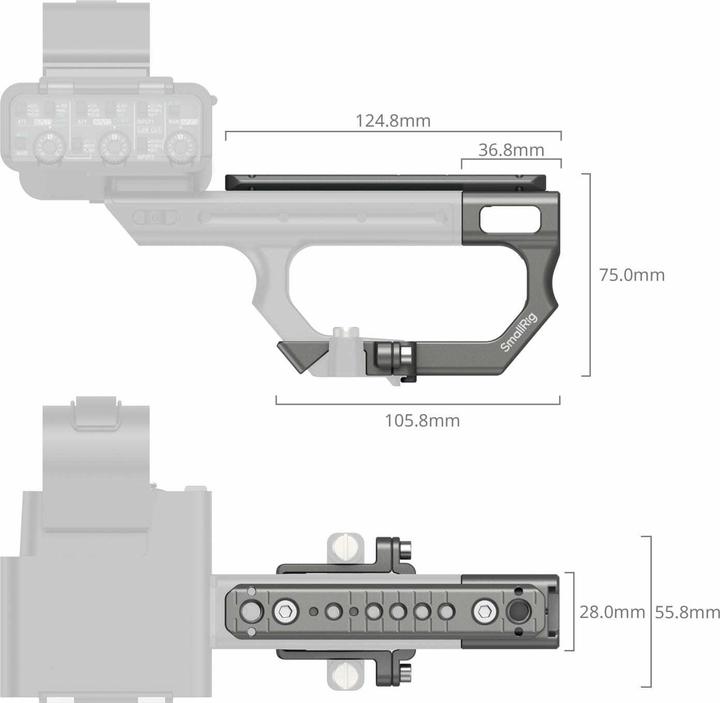 Immagine prodotto SmallRig Kit piastra di prolunga per l'impugnatura XLR di Sony FX3 / FX30 4830
