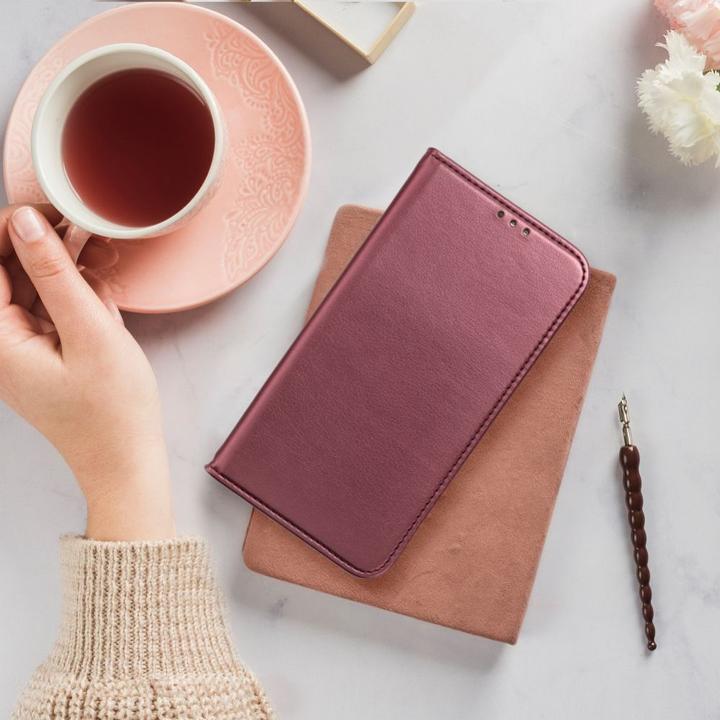 Produktbild OEM Book case SMART MAGNETO Book case for SAMSUNG A36 burgundy (Oppo A36)