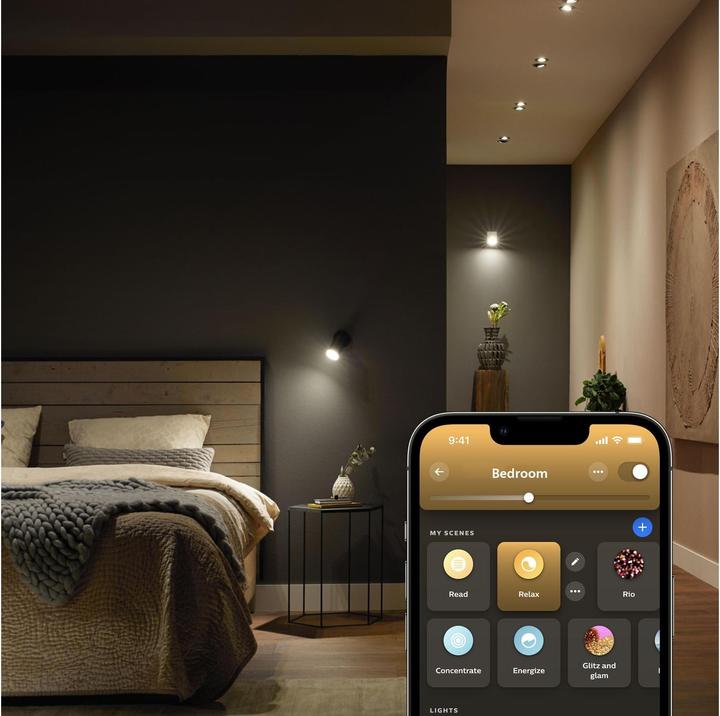 Produktbild Philips Hue White Ambiance (GU10, 4.20 W, 350 lm, 3 x, E)