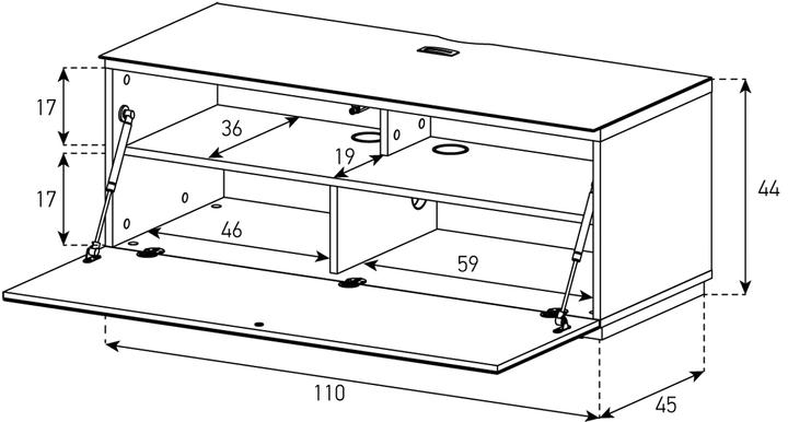 Image du produit Sonorous Sta110f (110 x 45 x 44 cm)