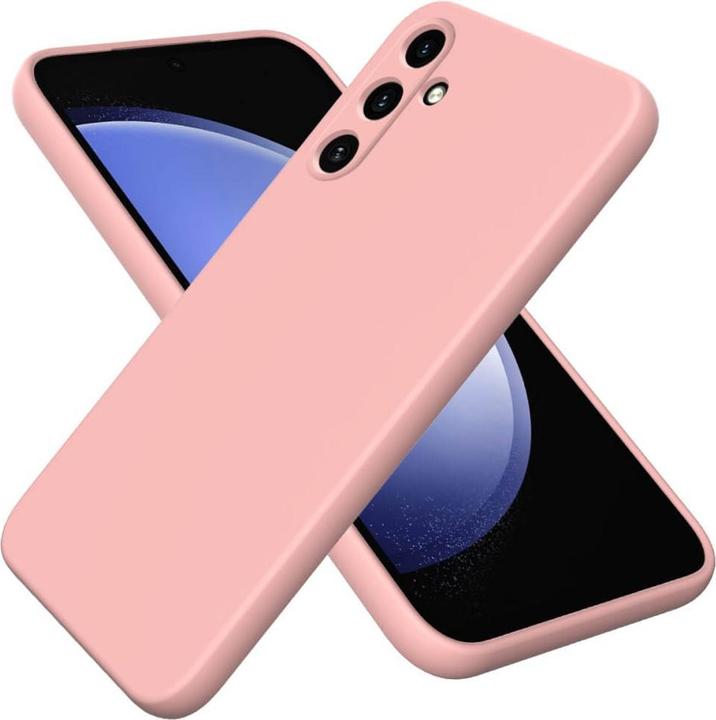 Actual product image Cover-Discount Galaxy A35 - Silicone rubber case pink (Samsung Galaxy A35)