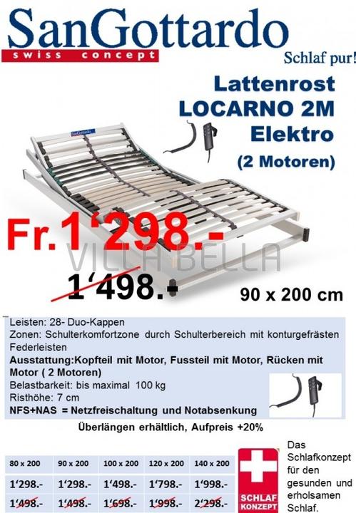 Immagine prodotto San Gottardo Telaio a doghe Locarno Elektro 2M x
