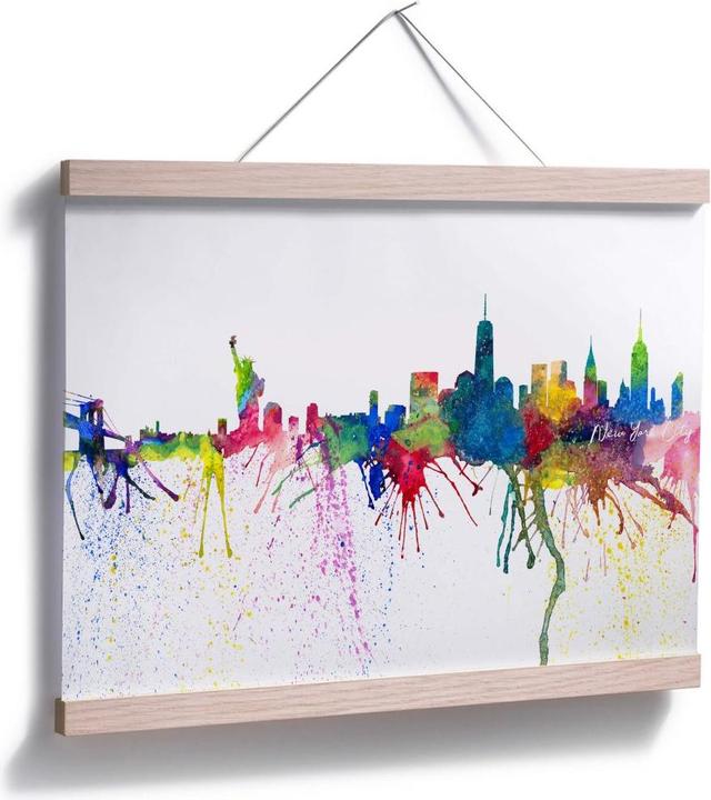 Immagine prodotto Trenddeko Bleichner - Acquerello di New York City Skyline (60 x 50 cm)