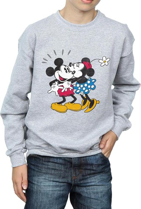 Actual product image Disney Boys Mickey Mouse Mickey And Minnie Kiss Sweatshirt (140, 146)