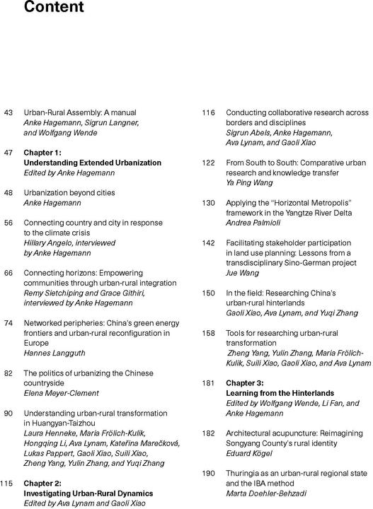 Produktbild Urban-Rural Assembly (Englisch, Maria Frölich-Kulik, Lukas Pappert, Ava Lynam, Anke Hagemann, Wolfgang Wende, Sigrun Langner, Gaoli Xiao, Laura Henneke, 2024)