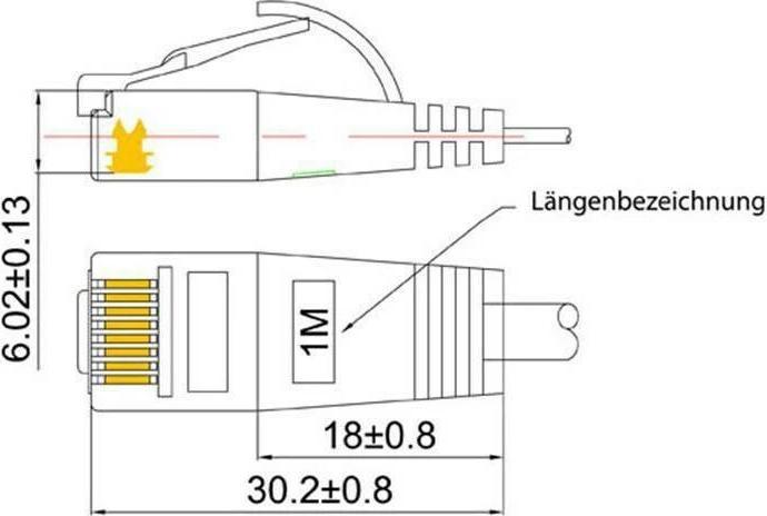 Actual product image Wirewin Network cable (UTP, CAT6, 20 m)