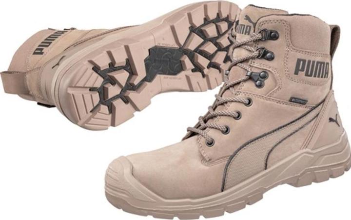 Produktbild Puma Sicherheitsstiefel CONQUEST STONE HIGH Grösse 45 stone S3 CI HI HRO SRC DIN EN ISO 20345 Nubukleder (S3, 45)