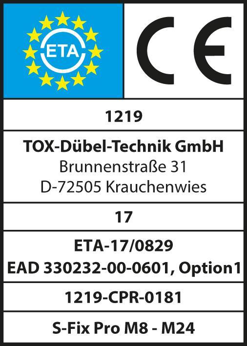 Energie-Label Tox S-FixS-Fix Pro (25 Stk.)