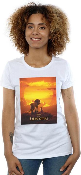 Actual product image Disney Womens/Ladies The Lion King Movie Sunset Poster Cotton T-Shirt (S)