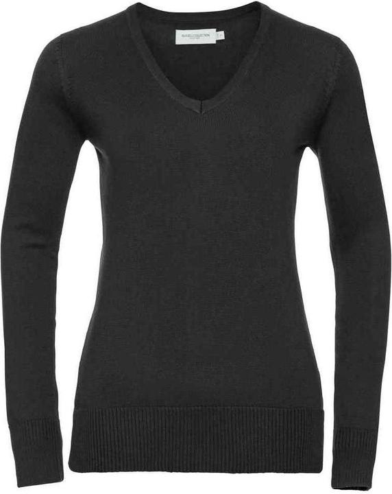 Actual product image Russell Womens/Ladies Marl V Neck Sweatshirt (S)