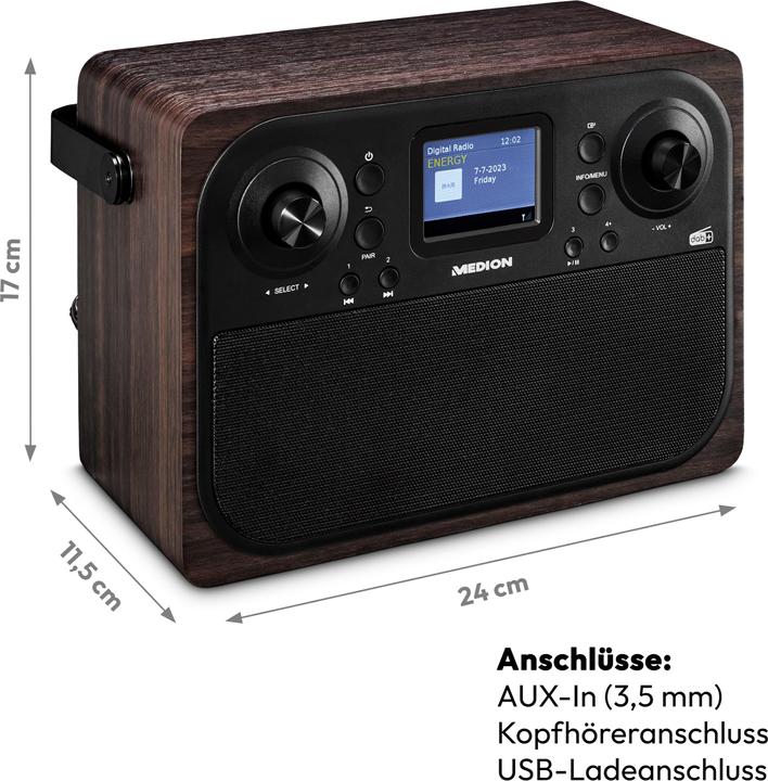 Actual product image Medion Life P66700 (DAB+, FM, PLL, Bluetooth)