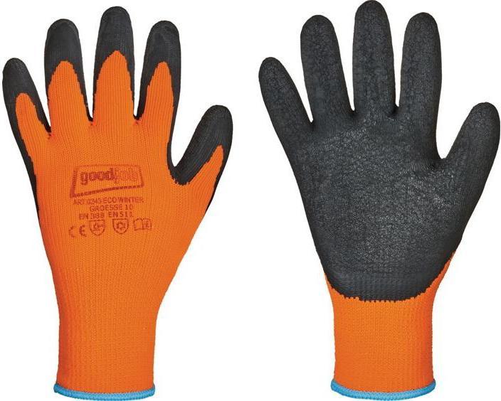 Goodjob Kälteschutzhandschuh Eco Winter Größe 10 schwarz/orange EN 388, EN 511 PSA Kategorie II Polyester... (10)