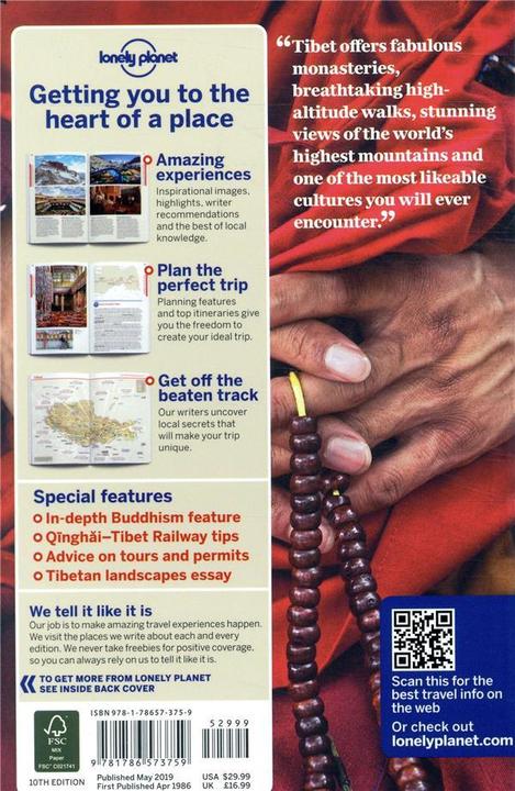 Actual product image Tibet (English, Bradley Mayhew, Megan Eaves, Stephen Lioy, 2019)