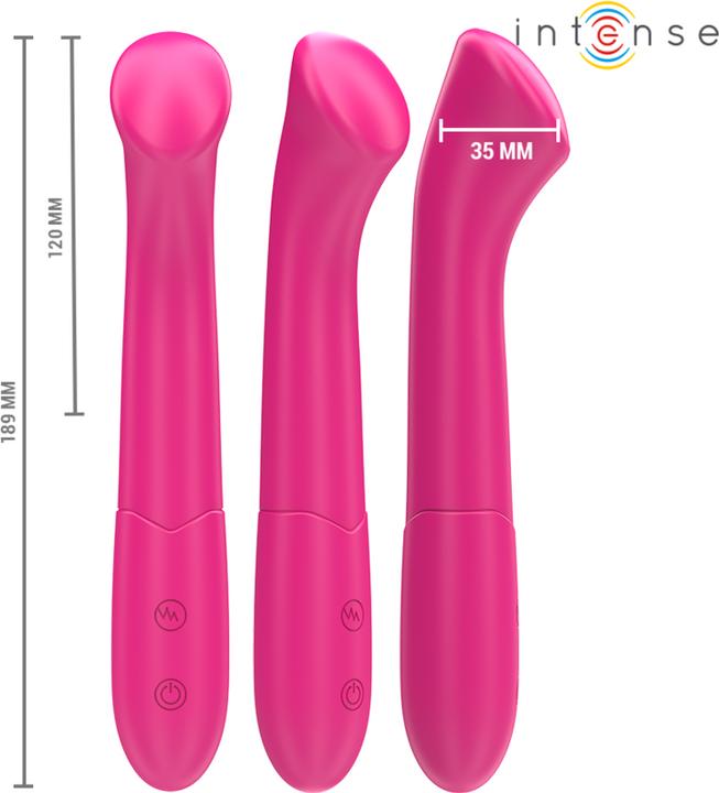 Immagine prodotto Intense Vibratore Paty 19 cm Flessibile 10 Vibrazioni Modello 2 Rosa