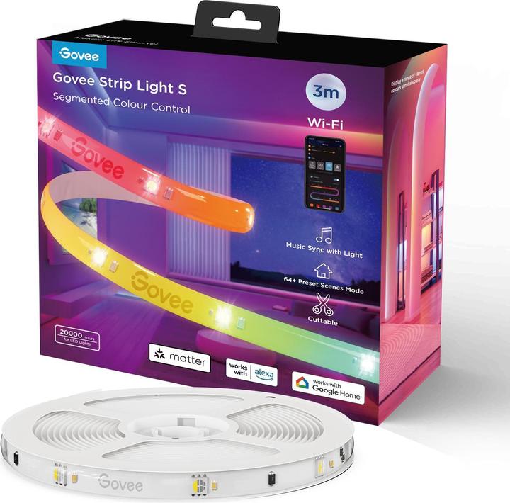 Govee LED Strip Lights (RGBIC, 300 cm, Indoor)