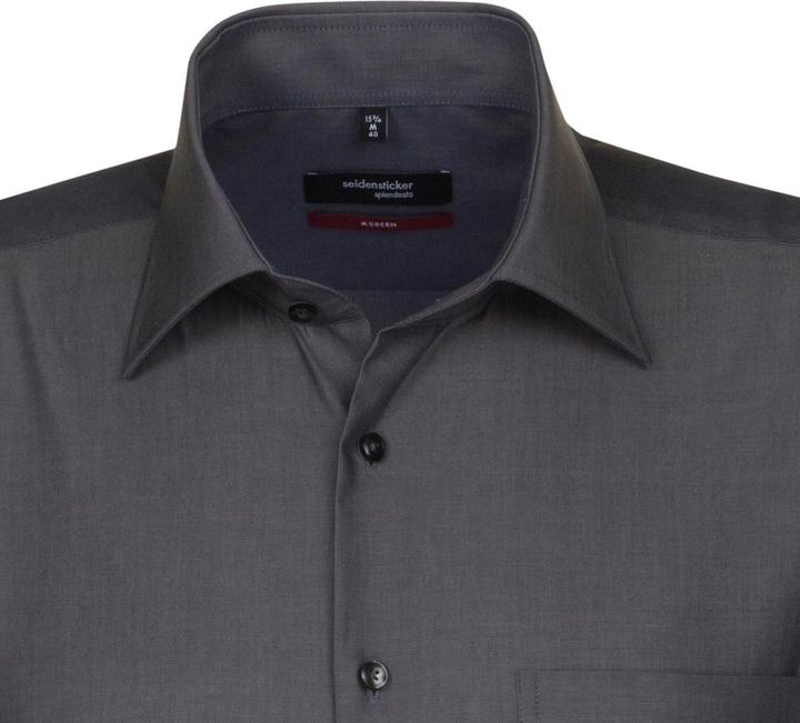 Image du produit Seidensticker Cehmise Modern Fit m/c sans repassage grey (S)