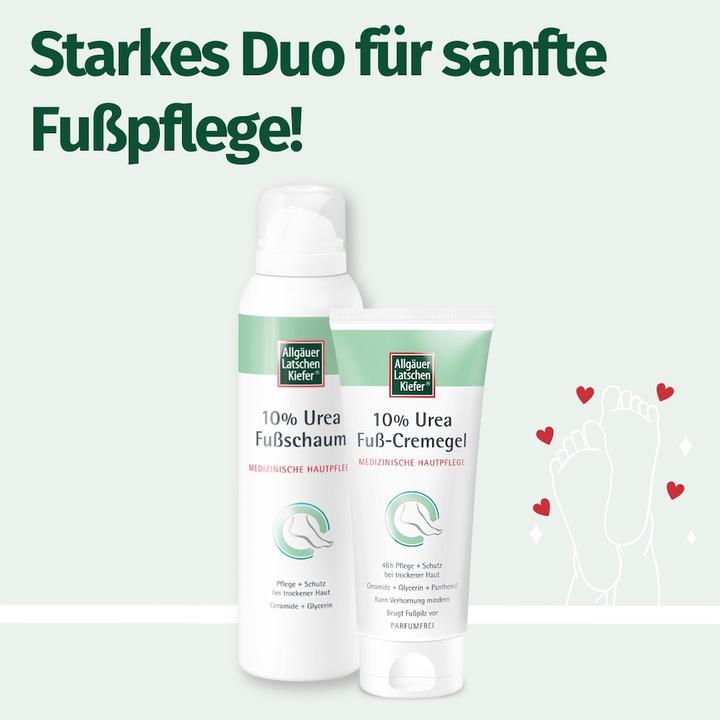 Actual product image Dr. Theiss ALLGÄUER LATSCHENKIEFER 10% Urea Fuss Cremegel, 100 ml Creme (Foot bath, 100 ml)
