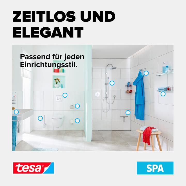 Produktbild tesa SPAA Duschstange inkl. Klebelösung ohne Bohren