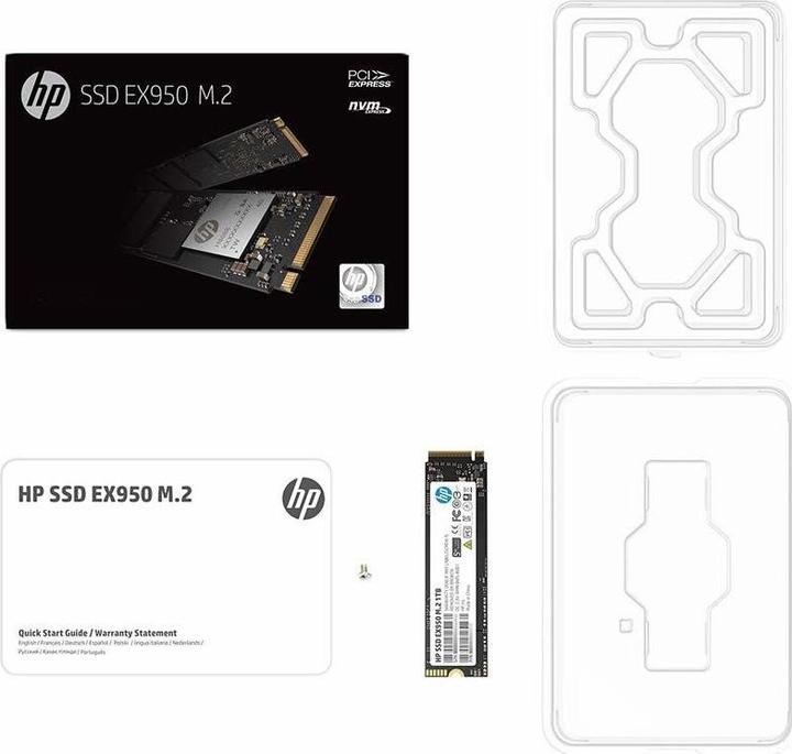 Image du produit HP SSD EX950 1 TB, M.2 PCIe Gen3 x4 NVMe, 3500 (1000 Go, M.2 2280)