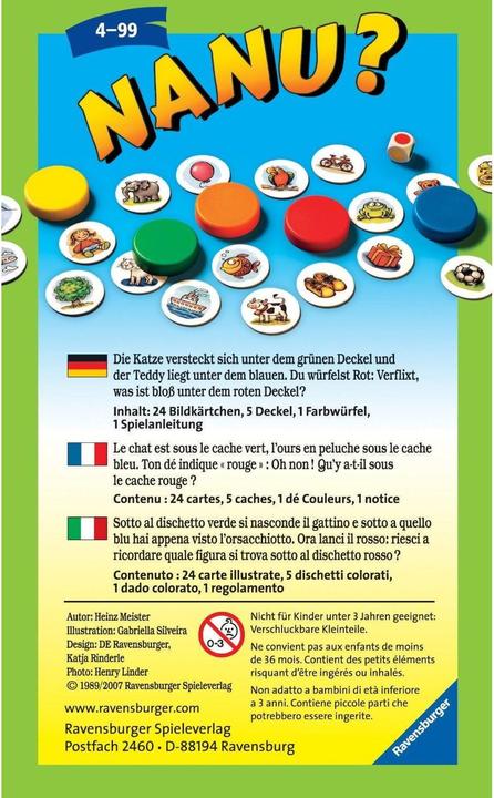 Actual product image Ravensburger What? (German, French, Italian)