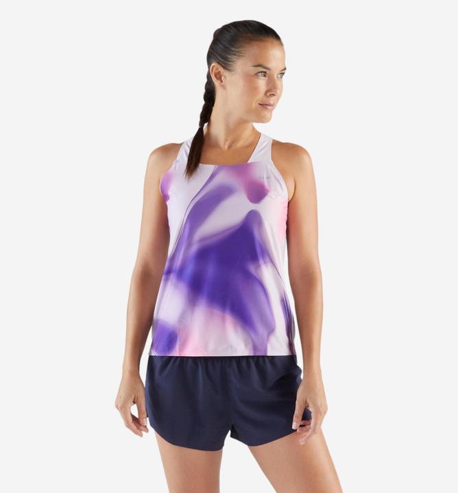 Kiprun Lauf-Tanktop Damen leicht - Run 900 Light violett Print