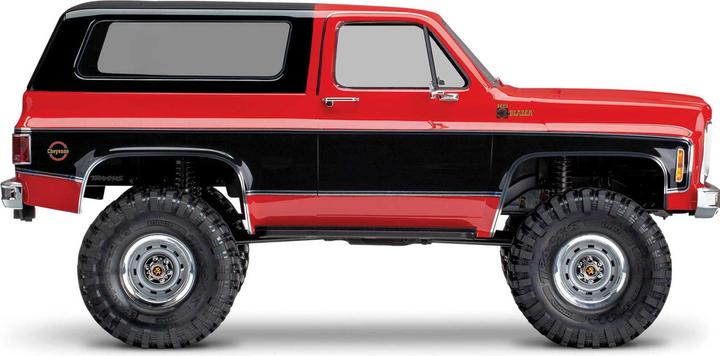 Immagine prodotto Traxxas TRX-4 79 Chevy Blazer rosso/nero 1/10 Crawler RTR spazzolato, senza clip, senza batteria e (RTR pronto all'uso)