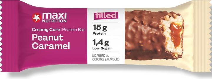 Image du produit Maxi Nutrition Barre Creamy Core caramel/noix de Grenoble, 12 x 45 g (Arachide, Caramel, 12 pcs, 650 g)
