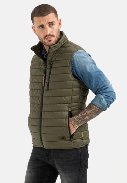 Image du produit Camel Active Gilet matelassé avec surpiqûres horizontales en polyester recyclé (60)