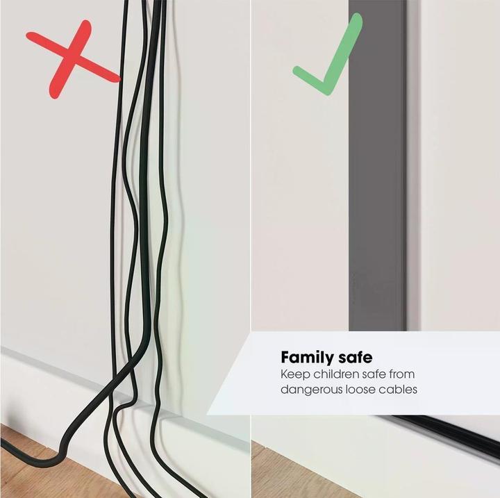 Actual product image Vogels Cable duct,80cm,Black,Vertical or horizontal mountable (Duct, 80 cm)