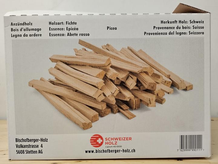 Actual product image Bischofberger Holz Kindling