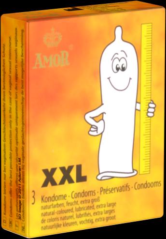 Amor XXL" 3 preservativi più grandi per avere più spazio (3 pz.)