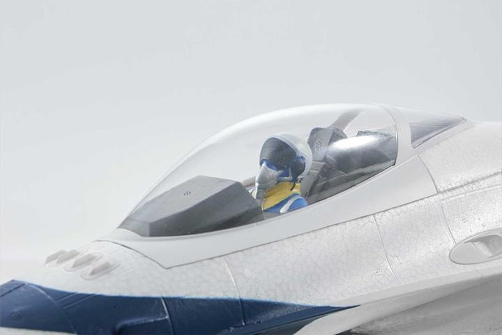 Actual product image FMS F16 Blue Thunder EDF 64 PNP - 71 cm (Jet)