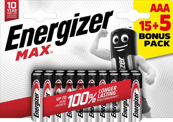 Actual product image Energizer Max Alkaline (20 pcs., AAA)
