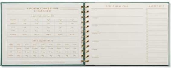 Actual product image Designworks Menu Planner Colorblock (21.6 x 16.5 cm, Hardcover)