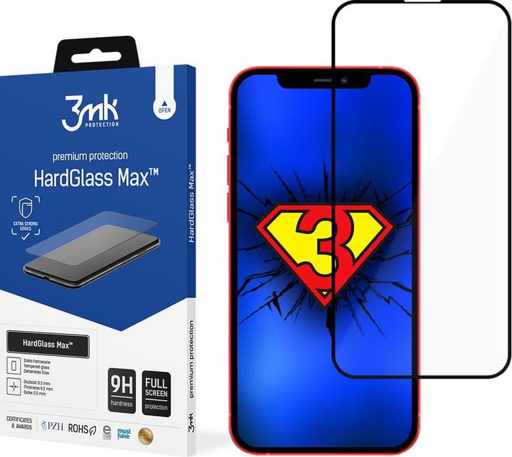 Immagine prodotto 3MK Protezione dello schermo Hardglass Max (1 Pezzo/i, Apple iPhone 13 Pro Max)