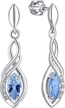 Image du produit Brilio Silver - Boucles d'oreilles dangling en argent avec cristaux 436 001 00573 0400500